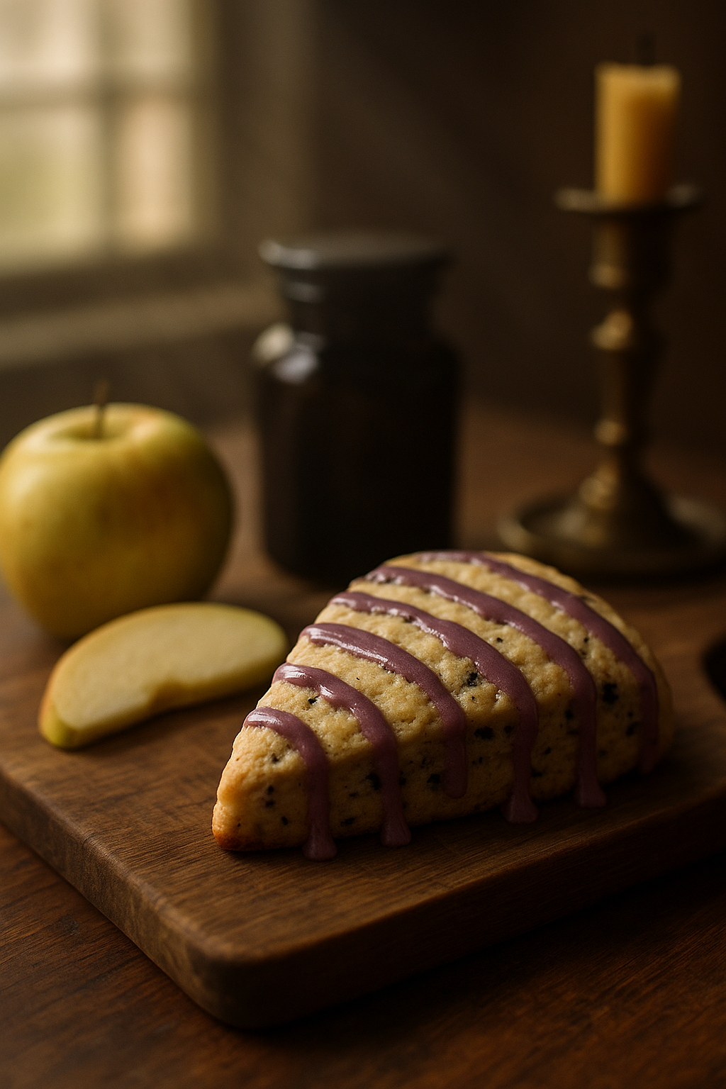 🍇 Elderberry Cinnamon Pomace Scones