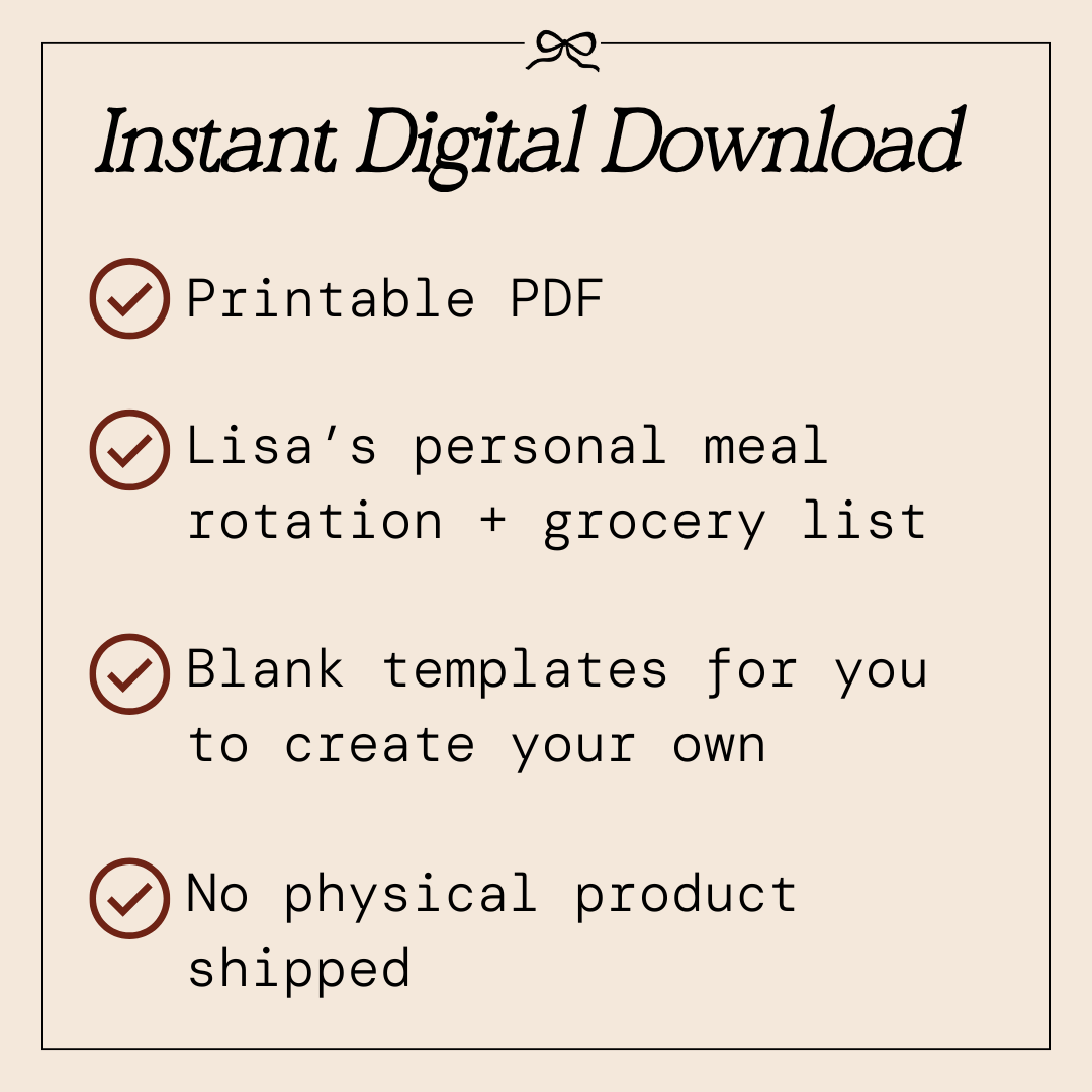 February Meal Planner & Shopping List