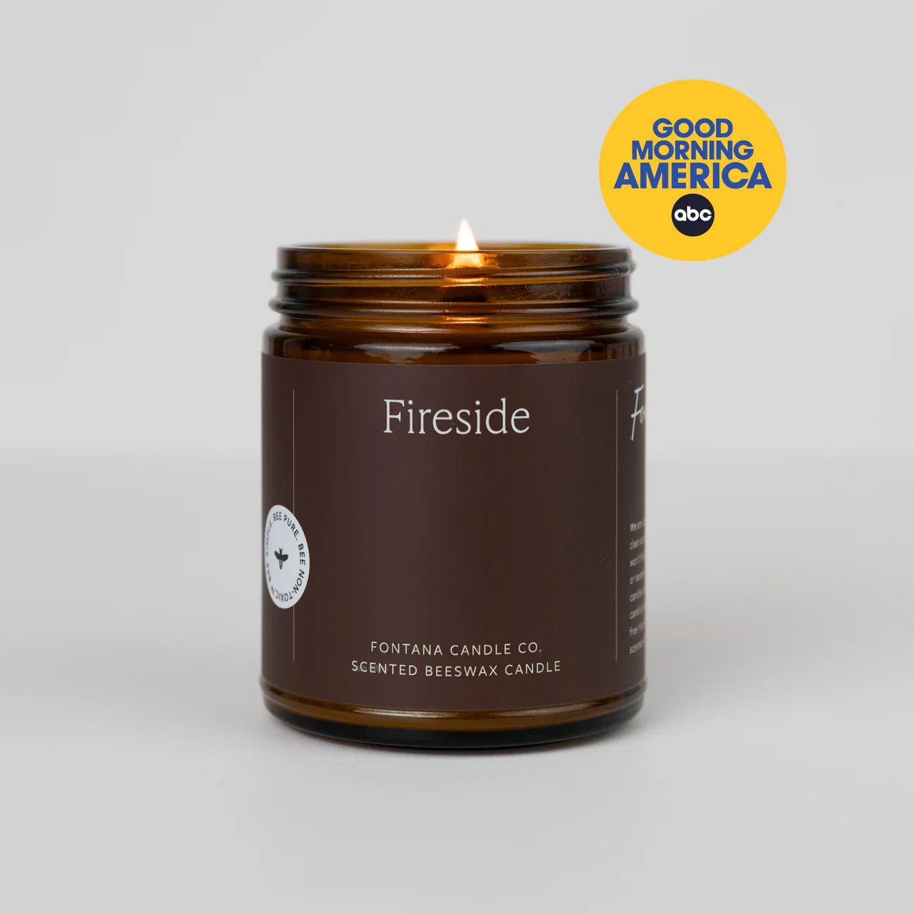 Fontana Fireside Essential Oil Beeswax Jar Candle