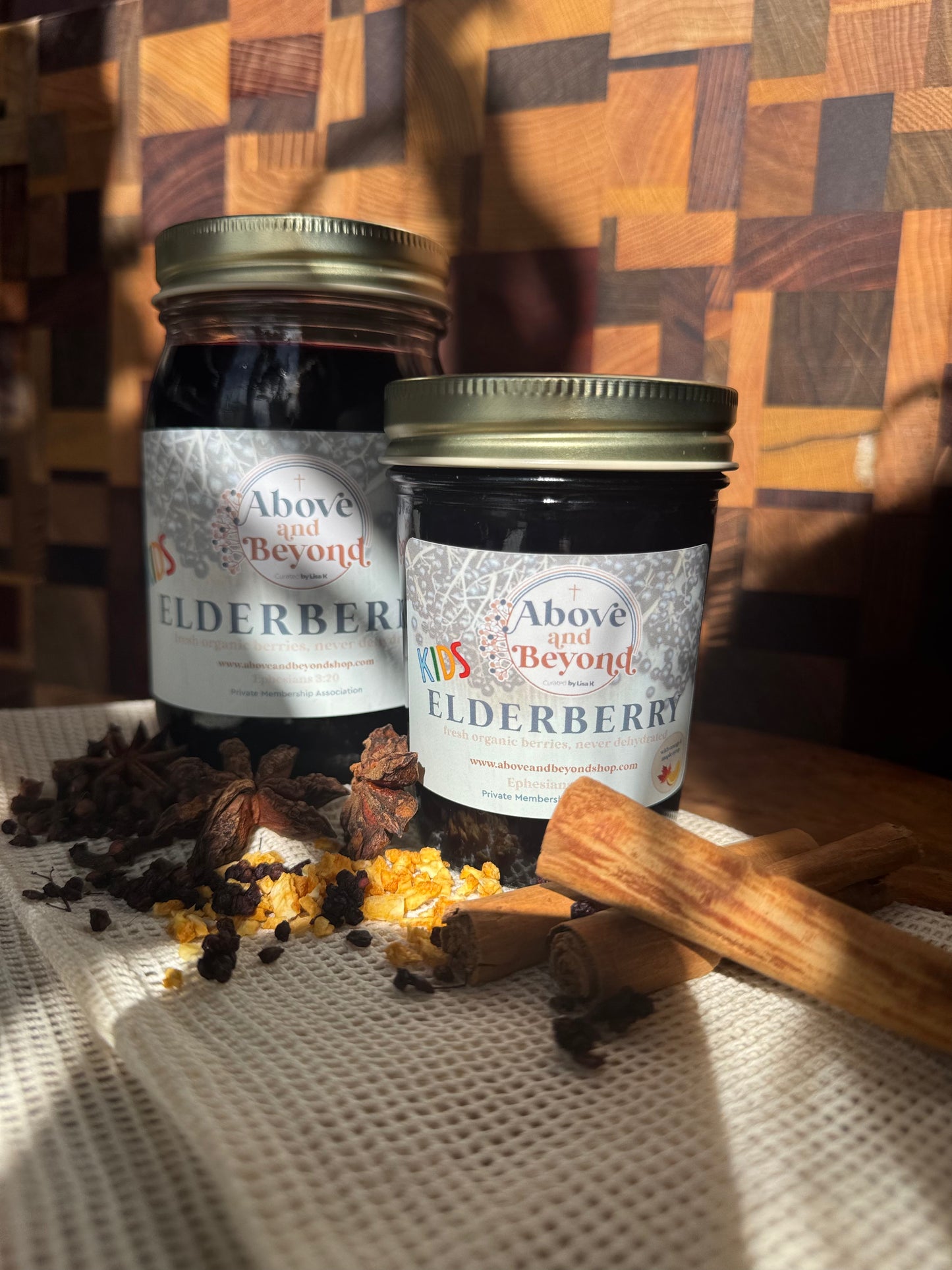 *HONEY-FREE* Organic Elderberry Syrup (respiratory blend)