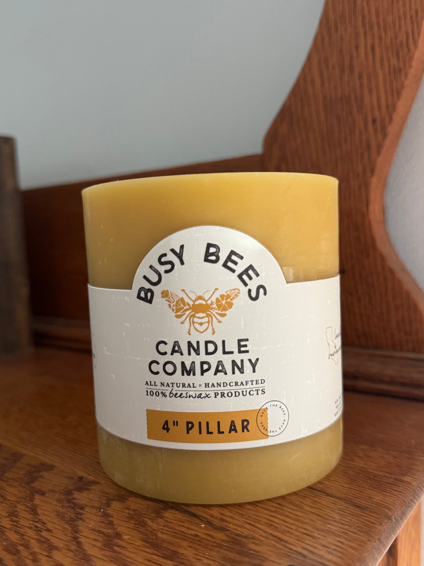 Busy Bees Candle Company 4" Pillar Candle