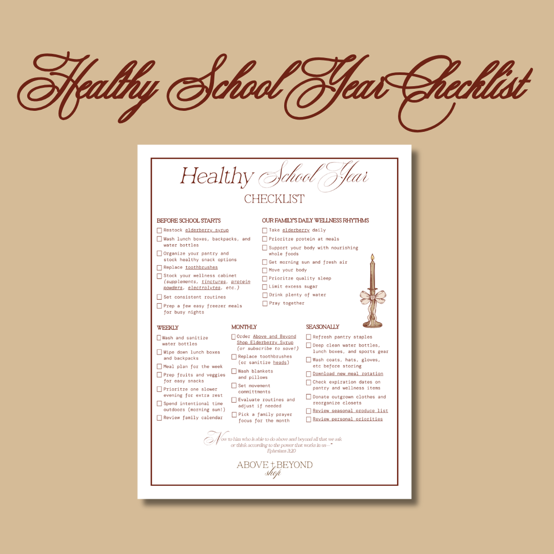 Healthy School Year Checklist