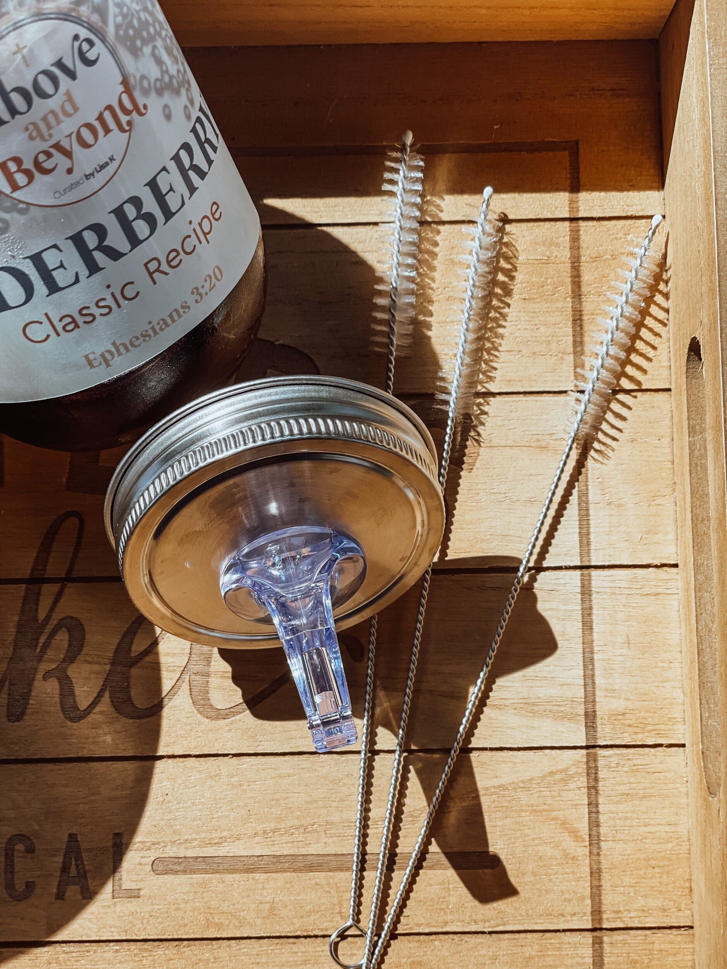 Stainless Steel Pour Spout Cleaning Brush