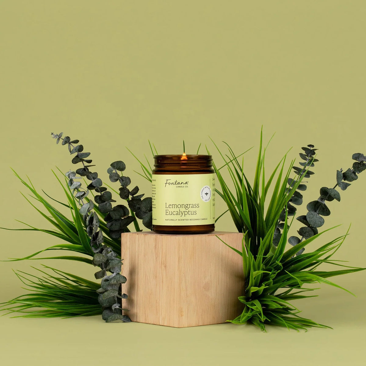 Fontana Beeswax & Essential Oil Jar Candle (Various Scents)