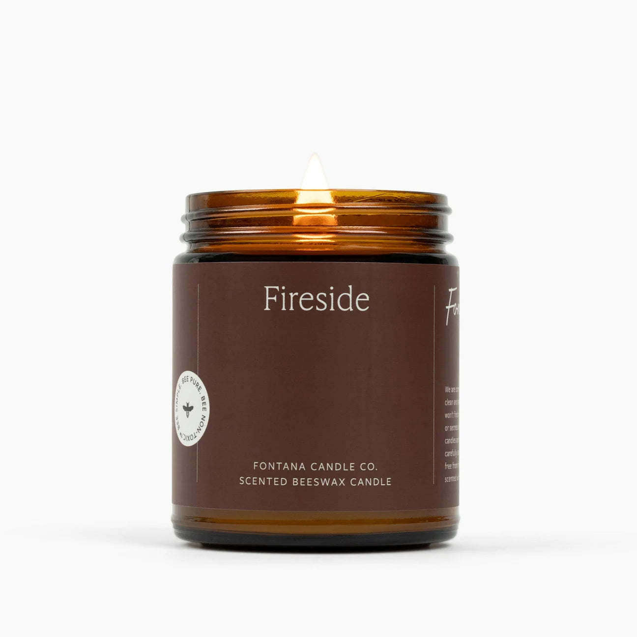 Fontana Fireside Essential Oil Beeswax Jar Candle
