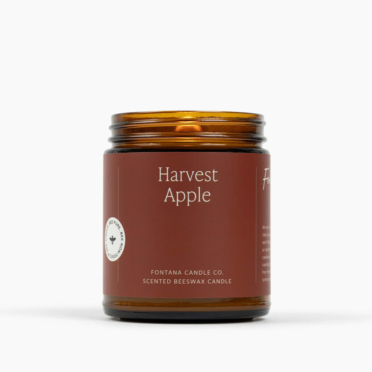 Fontana Harvest Apple Beeswax & Essential Oil Jar Candle