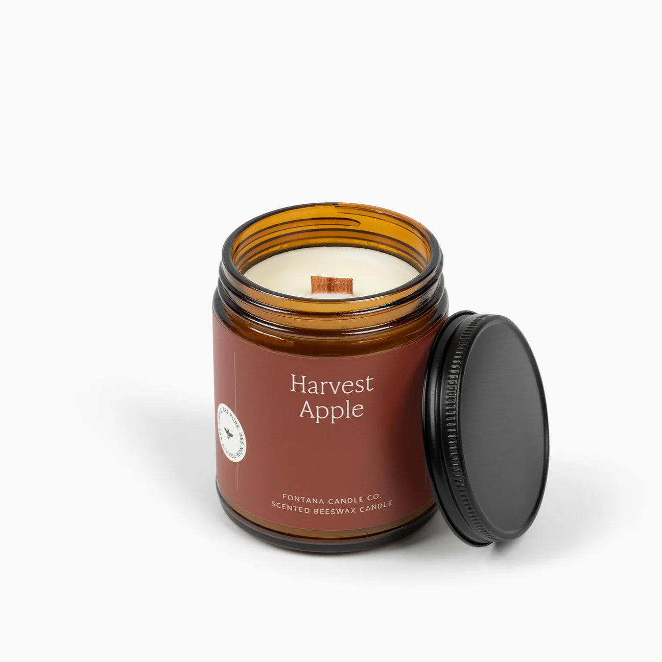 Fontana Harvest Apple Beeswax & Essential Oil Jar Candle