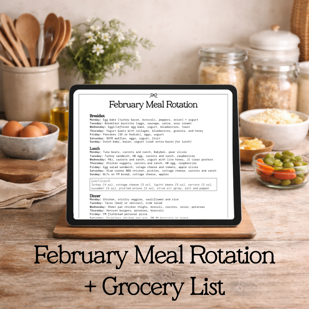 February Meal Planner & Shopping List