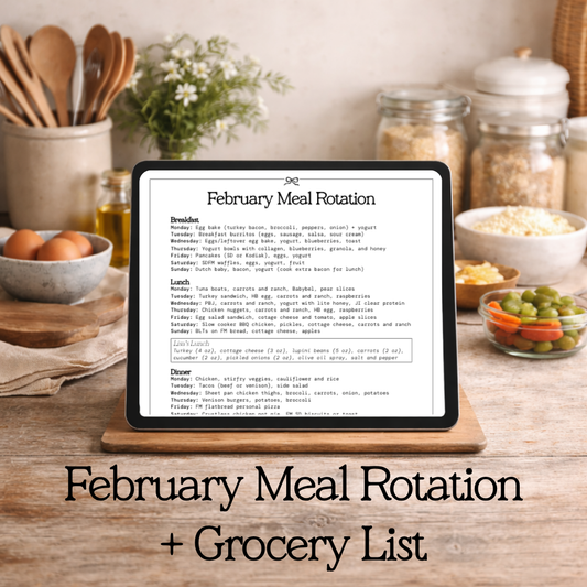 February Meal Planner & Shopping List