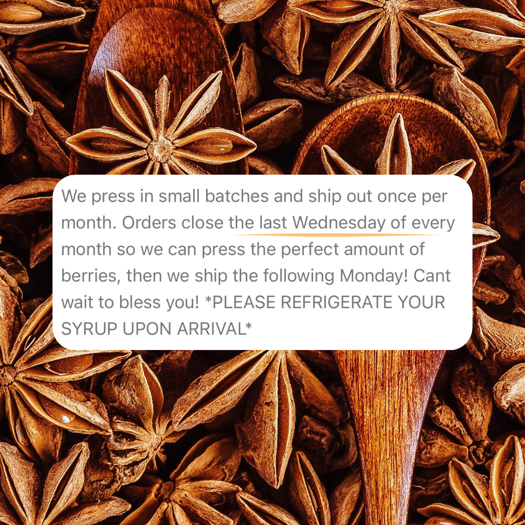 Organic Elderberry Syrup