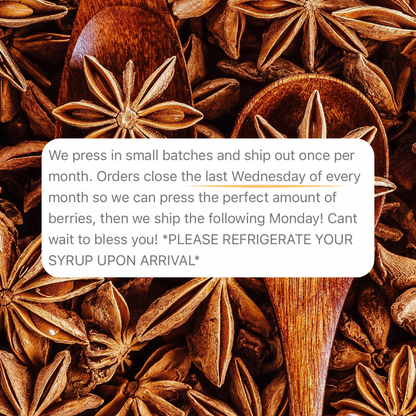 Organic Elderberry Syrup