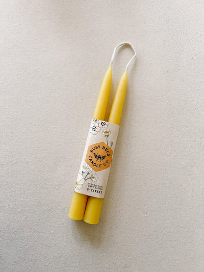 Busy Bees Candle Company Hand Dipped 9" Taper Candles