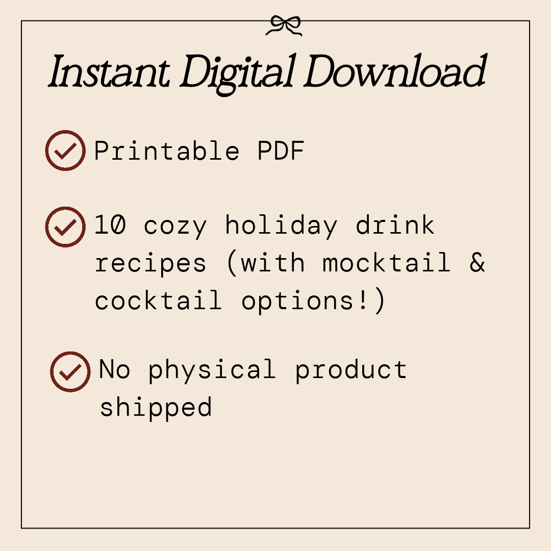 Sip Well, Vol. I: Fall & Winter Cocktail and Mocktail Recipe Guide