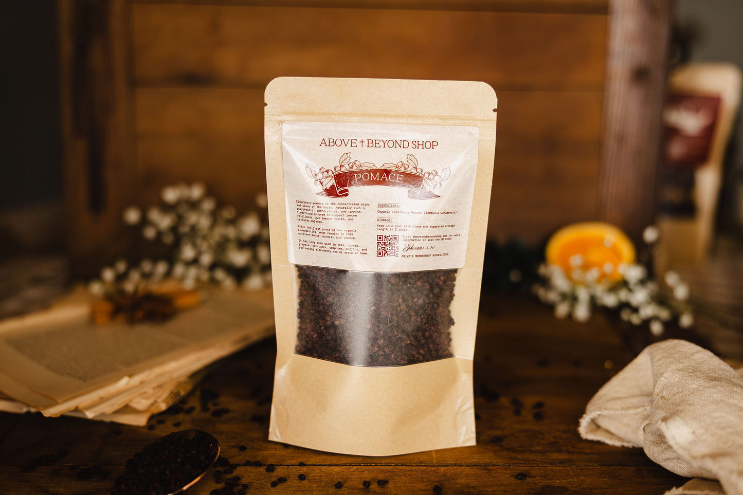 Organic Elderberry Pomace