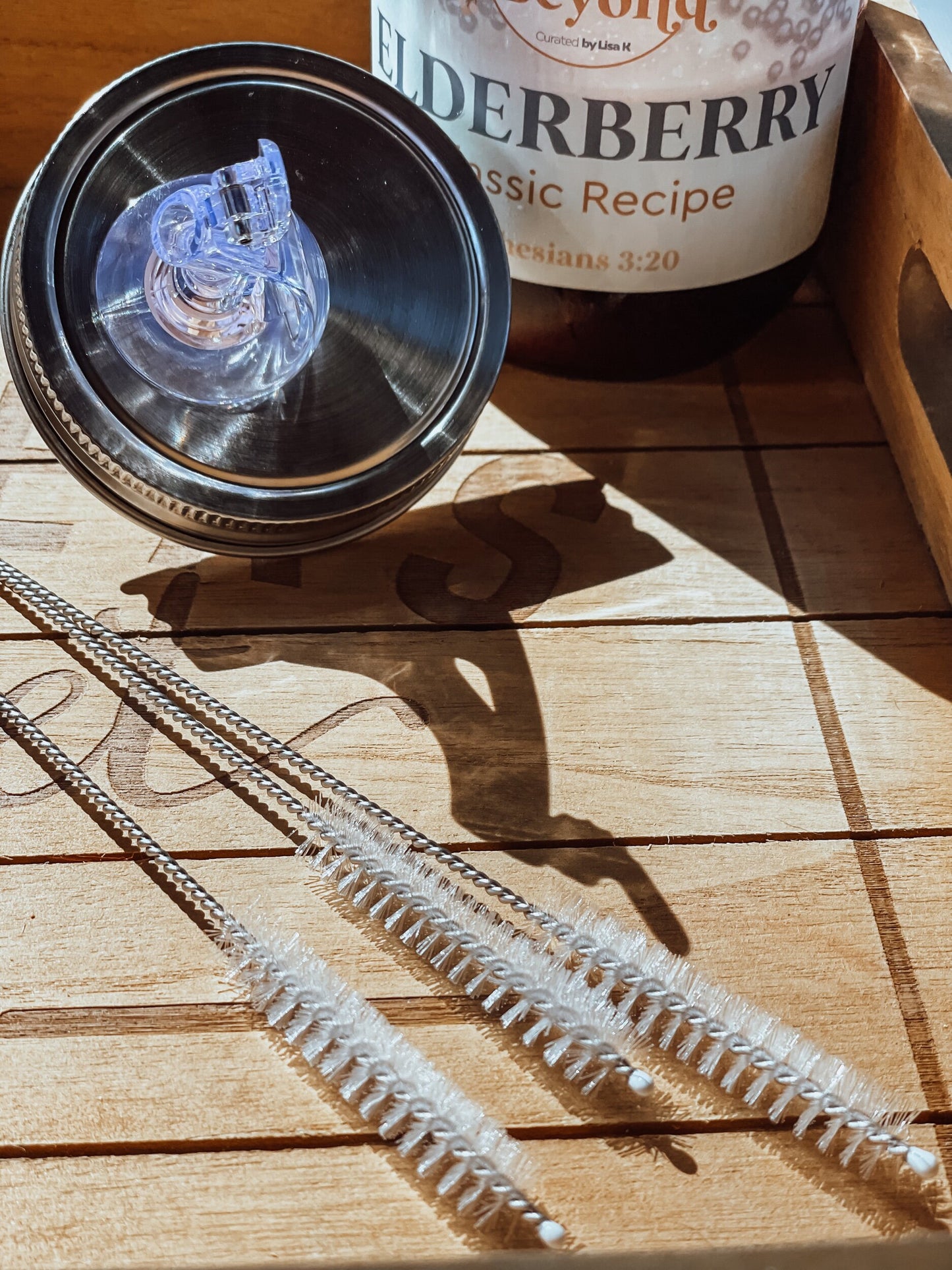 Stainless Steel Pour Spout Cleaning Brush