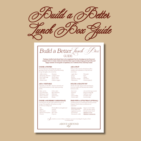 Build a Better Lunch Box Guide