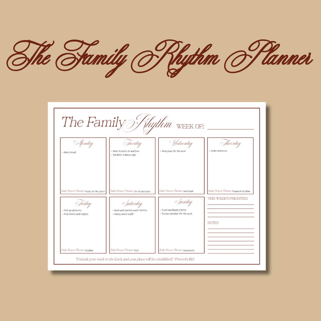 The Family Rhythm Planner