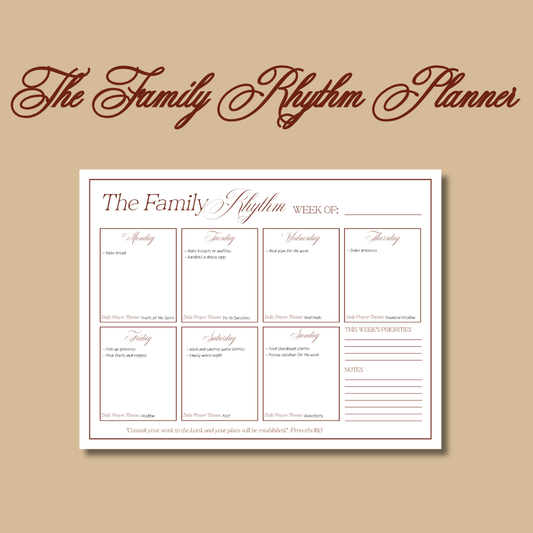 The Family Rhythm Planner