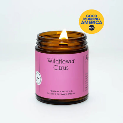 Fontana Wildflower Citrus Beeswax & Essential Oil Jar Candle