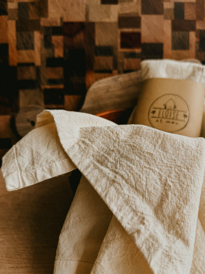Hand Dyed Organic Cotton Kitchen Towel