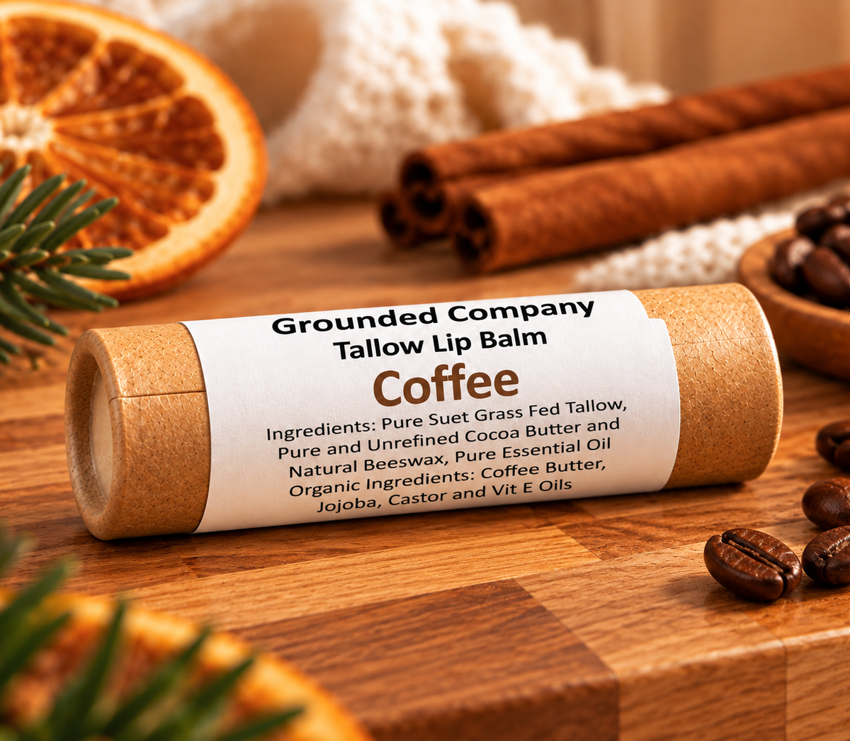 Grass-Fed Tallow Lip Balm - Grounded Company