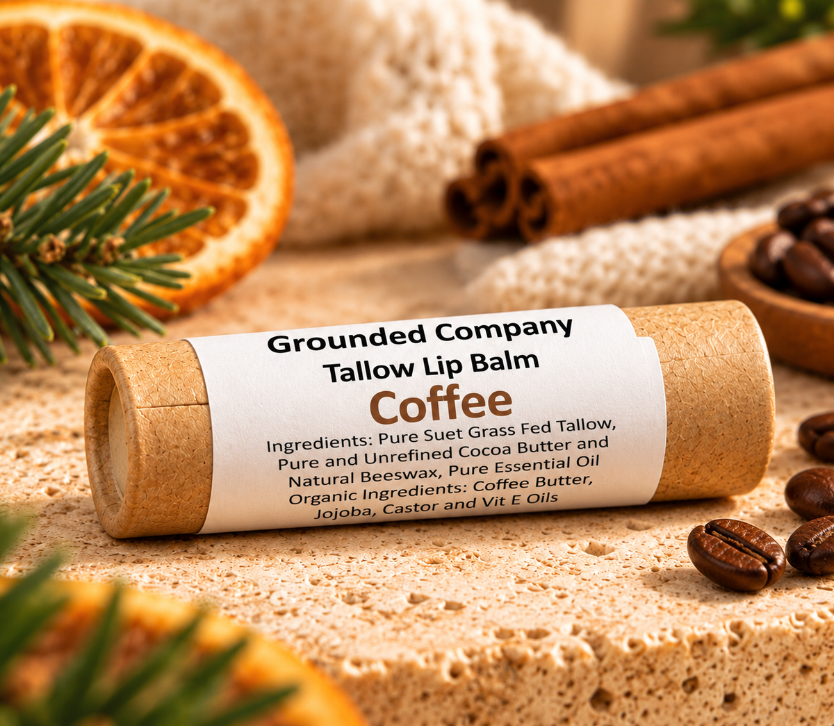 Grass-Fed Tallow Lip Balm - Grounded Company