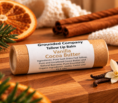 Grass-Fed Tallow Lip Balm - Grounded Company