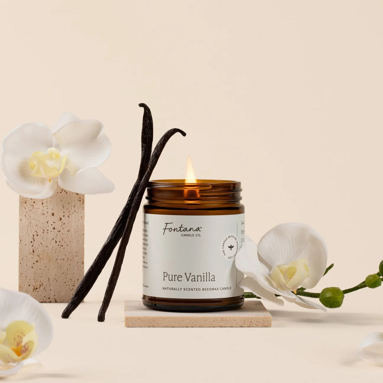 Fontana Beeswax & Essential Oil Jar Candle (Various Scents)