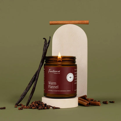 Fontana Beeswax & Essential Oil Jar Candle (Various Scents)