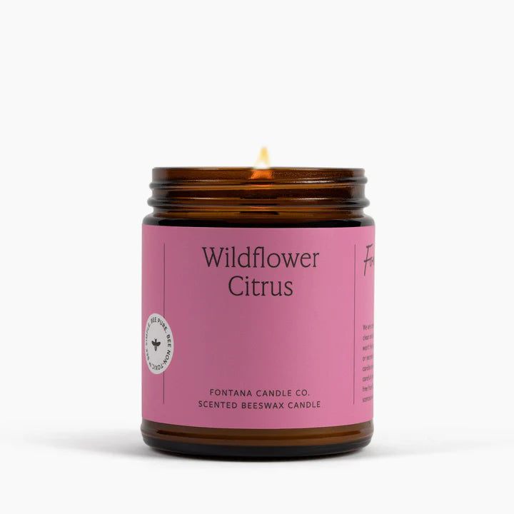 Fontana Wildflower Citrus Beeswax & Essential Oil Jar Candle