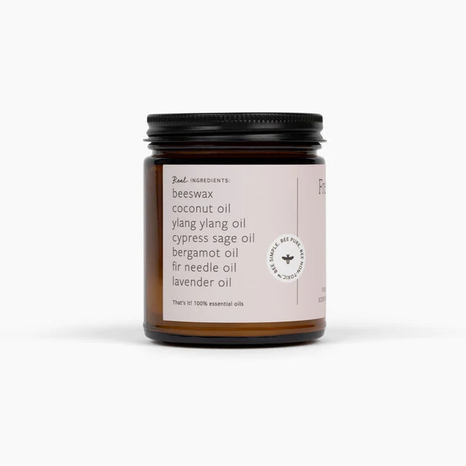 Fontana Fresh Linen Essential Oil Beeswax Jar Candle