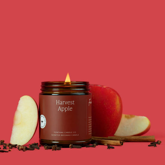 Fontana Harvest Apple Beeswax & Essential Oil Jar Candle