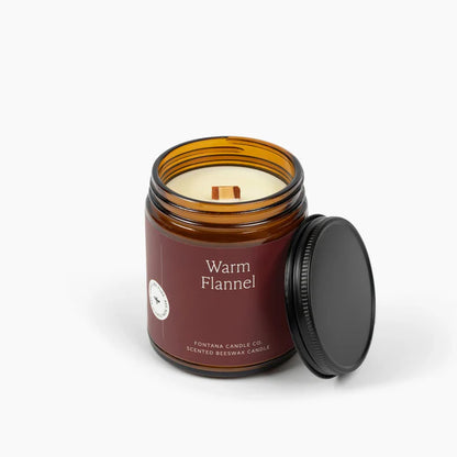 Fontana Warm Flannel Beeswax & Essential Oil Jar Candle